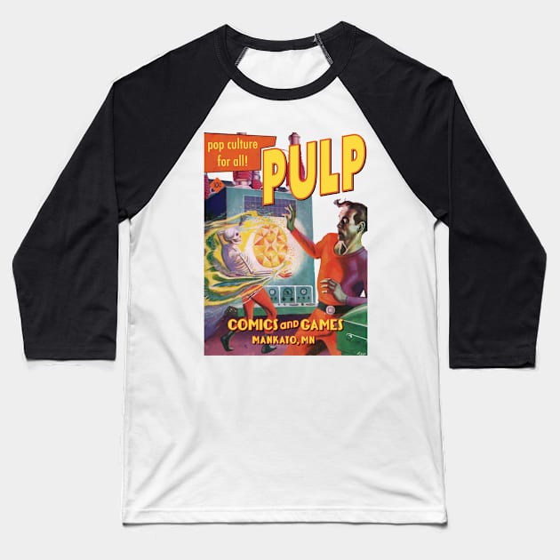 PULP Melting Man Baseball T-Shirt by PULP Comics and Games